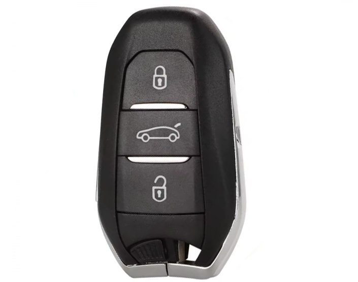 Peugeot 208 2014 Genuine Used Smart Key 3 Buttons 314MHz 98 124 169 ZD (Japan Market)