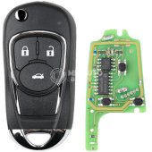 Xhorse XKBU03EN Wire Remote Key Buick Flip 3 Buttons English