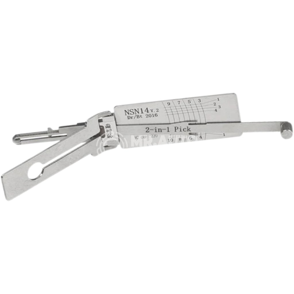 l Lishi NSN14 2-in-1 Decoder and Pick for Nissan, Infiniti