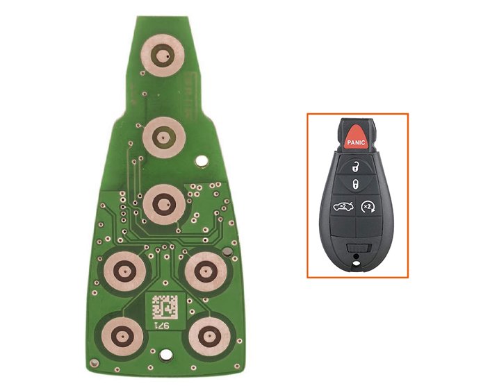 Dodge Dart 2013-2016 Genuine Without Bag PCB Fobik Remote Key 5 Buttons 433MHz