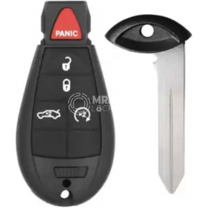 Jeep Dodge Chrysler Fobik 2008-2014 Aftermarket Remote Key 4+1 Buttons 433MHz - Image 3