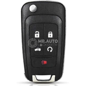 Chevrolet Cruze 2010-2019 Genuine Used Flip Key 4+1 Buttons 315MHz 13500221