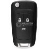 Chevrolet Cruze 2009-2014 Flip Remote Key 3 Buttons 315MHz 13500223 PCB Genuine With Aftermarket Cover