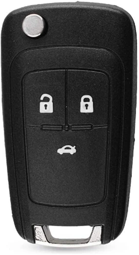 Chevrolet Cruze 2009-2014 Flip Remote Key 3 Buttons 315MHz 13500223 PCB Genuine With Aftermarket Cover