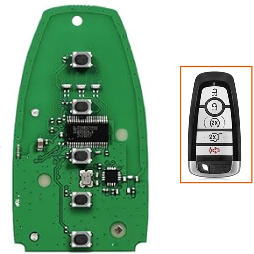 Ford Genuine Without Bag Smart Remote Key PCB 5 Buttons 902MHz ID49