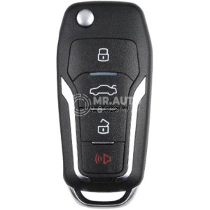 Xhorse XKFO01EN Wire Remote Key Ford Condor Flip 4 buttons Unmovable Key King English