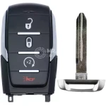 Dodge RAM 1500 2019-2021 Aftermarket Smart Remote Key 4 Buttons 433MHz 68291689AD