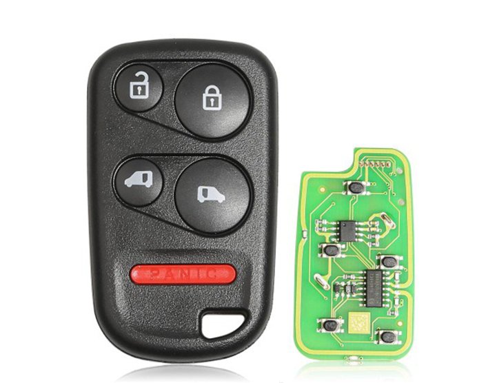 Xhorse XKHO04EN Wire Remote key Honda Separate 4 Buttons with Sliding Door Button English