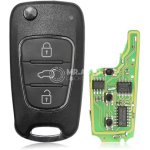 Xhorse VVDI Key VVDI2 Tool Wireless Flip Remote Key 3 Buttons KIA Hyundai Type XNHY02EN