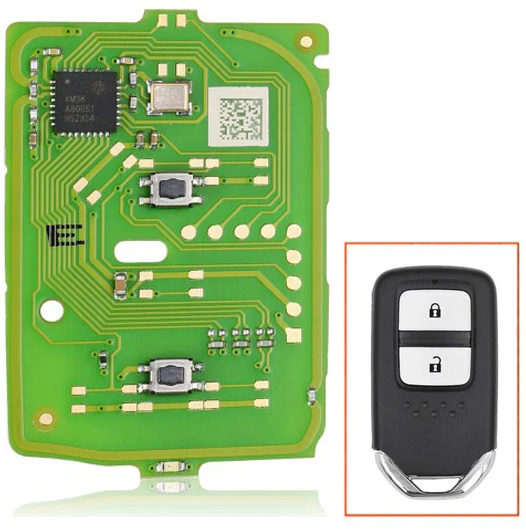 Xhorse XZBT42EN Remote Key Honda 2 Buttons PCB For Honda Fit/XR-V/Jazz/City